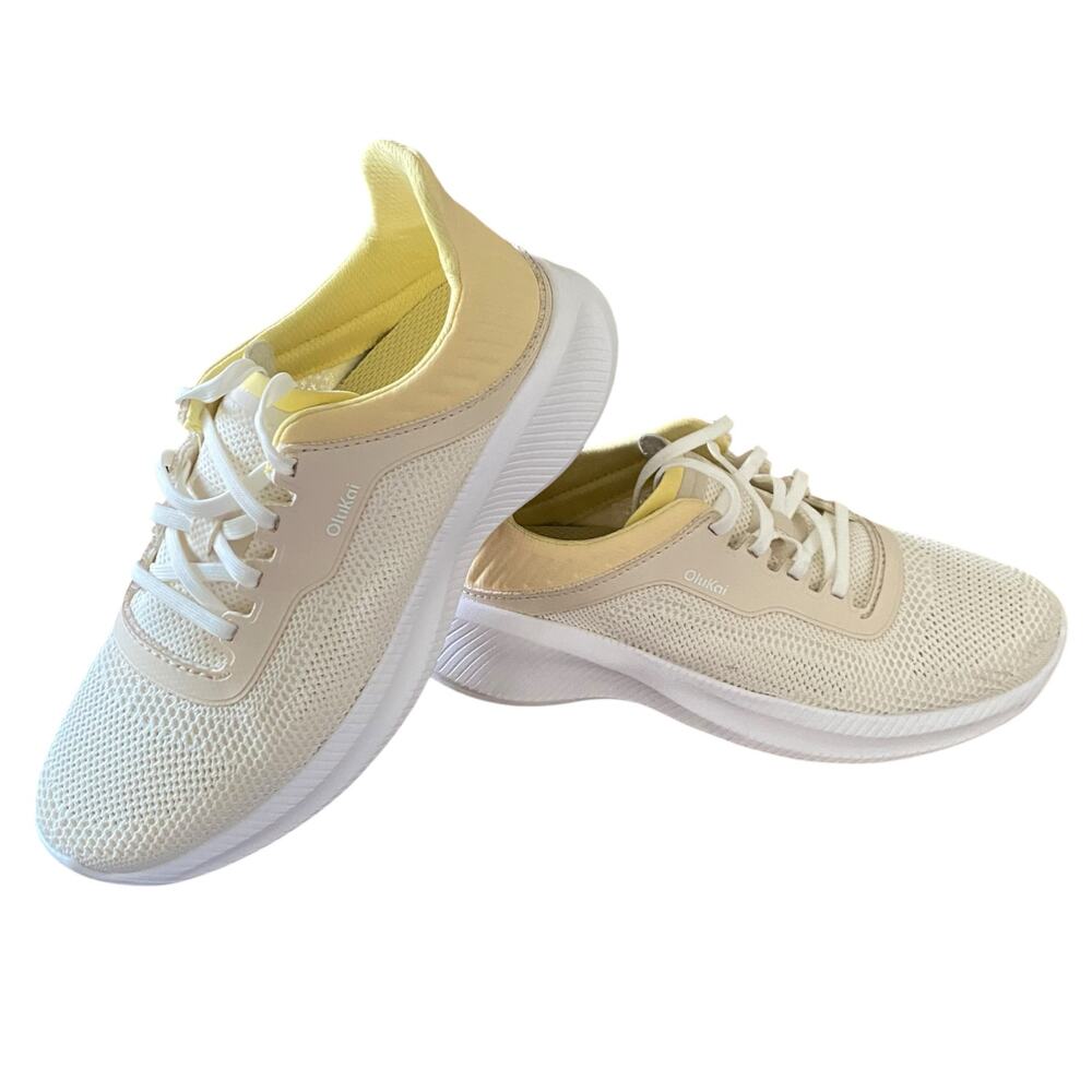 Women's OluKai Island Hopper Travel Shoes - Puka / Honey Size 9.5 Sneakers